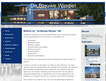 Tablet Screenshot of deblauwewimpel.nl